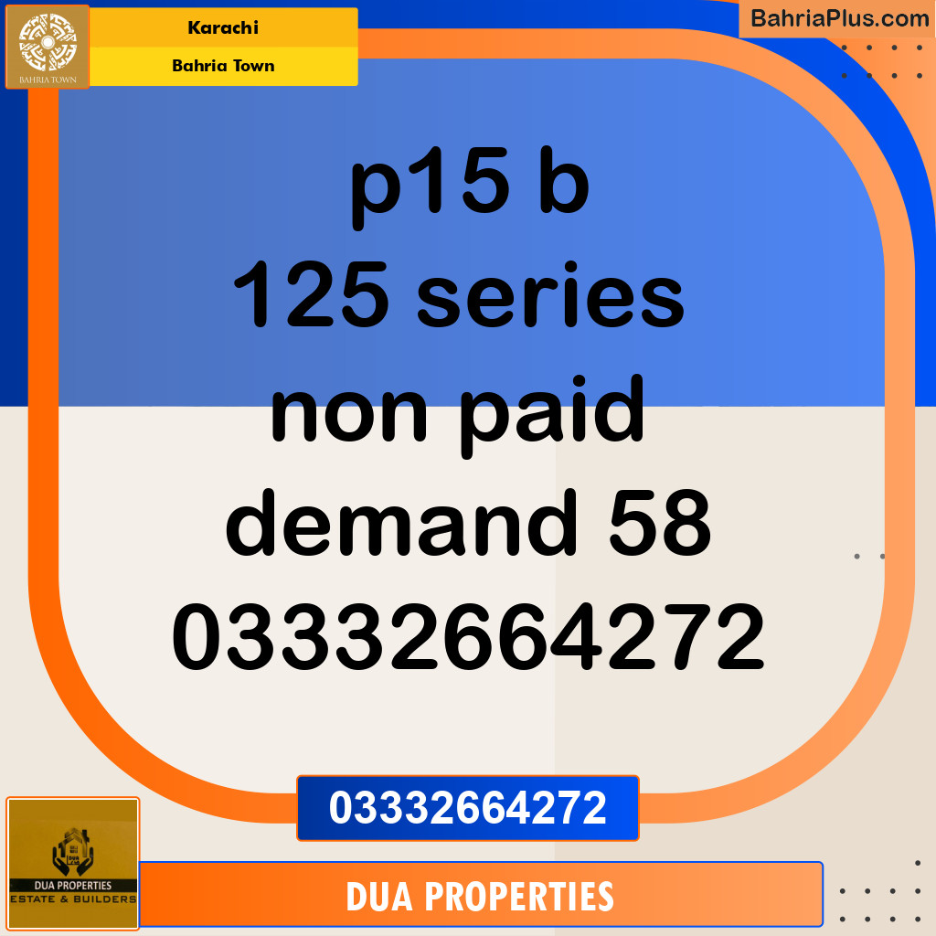 125 Sq. Yards Residential Plot for Sale in Precinct 15-B -  Bahria Town, Karachi - (BP-163198)