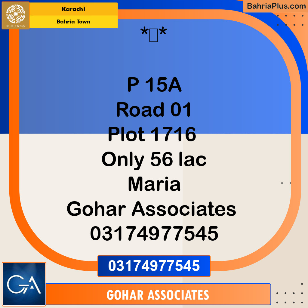 Residential Plot for Sale in Precinct 15-A - Bahria Town, Karachi - (BP-163203)