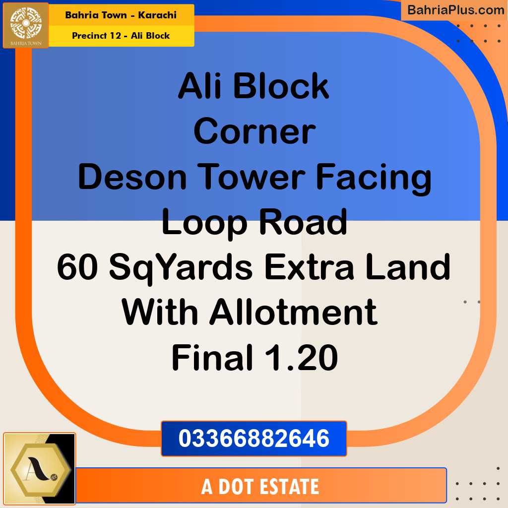125 Sq. Yards Residential Plot for Sale in Precinct 12 - Ali Block -  Bahria Town, Karachi - (BP-163310)
