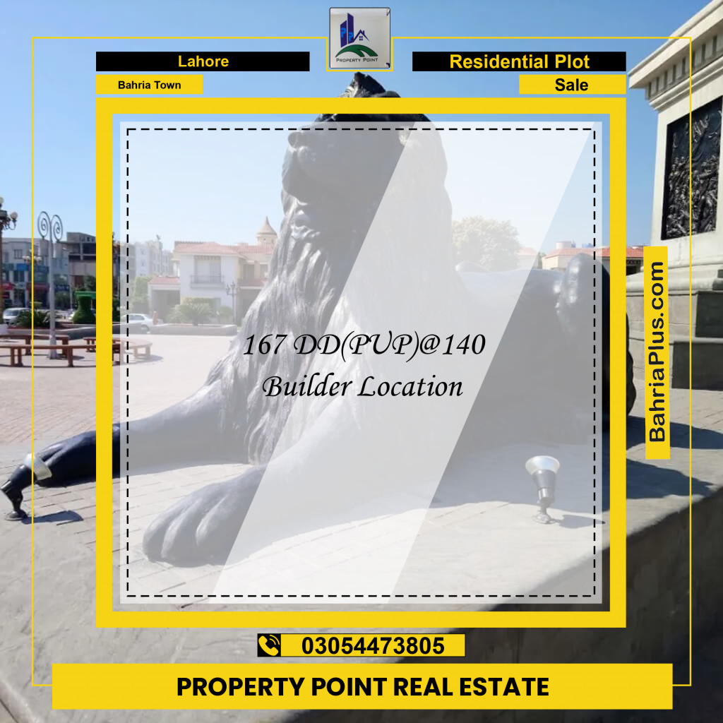 Residential Plot for Sale in Sector D - DD Block -  Bahria Town, Lahore - (BP-163387)