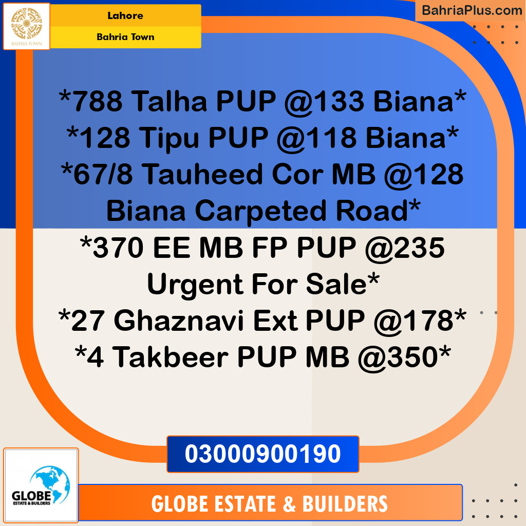 Residential Plot for Sale in Sector F - Talha Block - Bahria Town, Lahore - (BP-163421)
