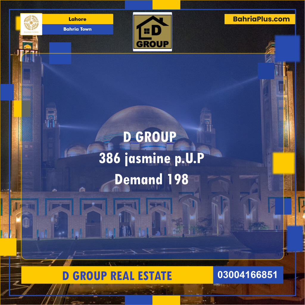 Residential Plot for Sale in Sector C - Jasmine Block -  Bahria Town, Lahore - (BP-163621)