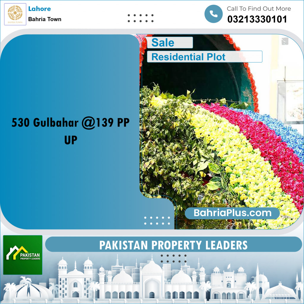 Residential Plot for Sale in Sector C - Gulbahar Block -  Bahria Town, Lahore - (BP-163749)