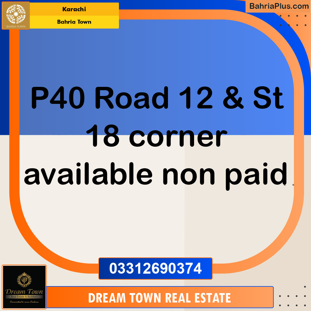 Residential Plot for Sale in Precinct 40 - Bahria Town, Karachi - (BP-163900)