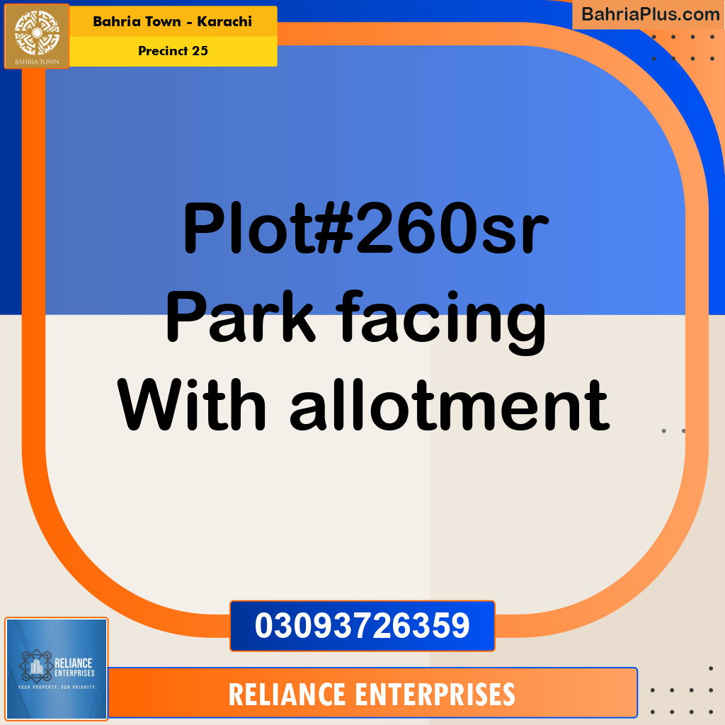 125 Sq. Yards Residential Plot for Sale in Precinct 25 -  Bahria Town, Karachi - (BP-163933)