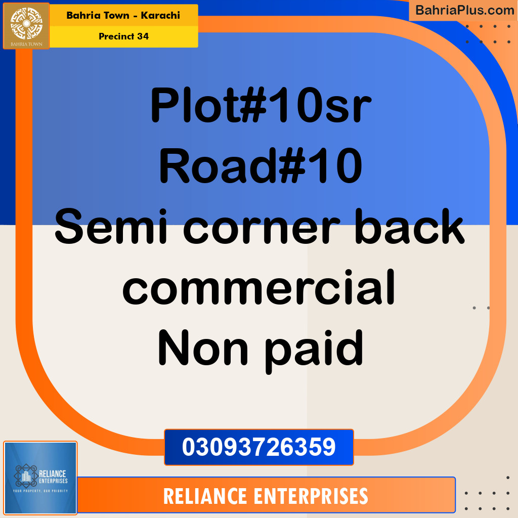 250 Sq. Yards Residential Plot for Sale in Precinct 34 -  Bahria Town, Karachi - (BP-163936)