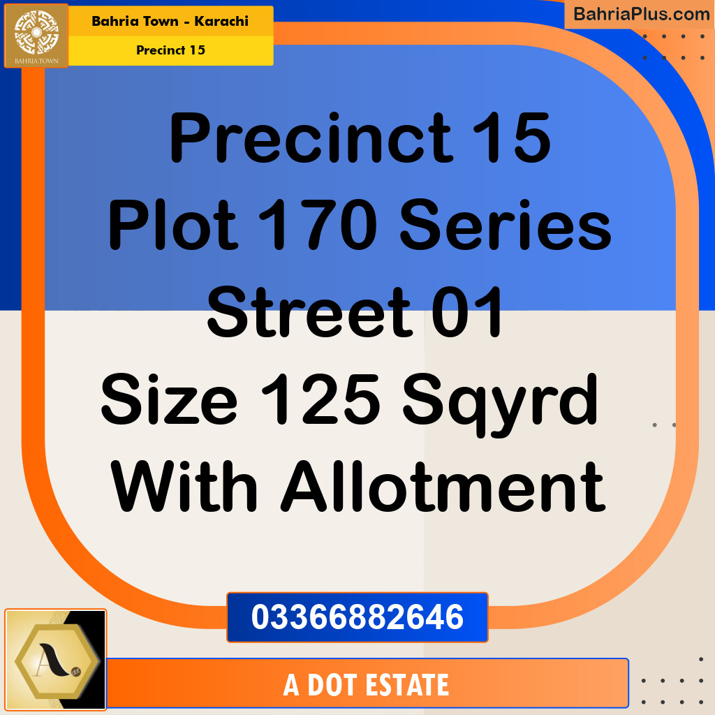 125 Sq. Yards Residential Plot for Sale in Precinct 15 -  Bahria Town, Karachi - (BP-164009)