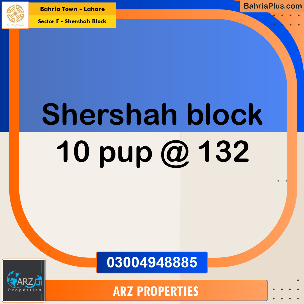 Residential Plot for Sale in Sector F - Shershah Block -  Bahria Town, Lahore - (BP-164081)