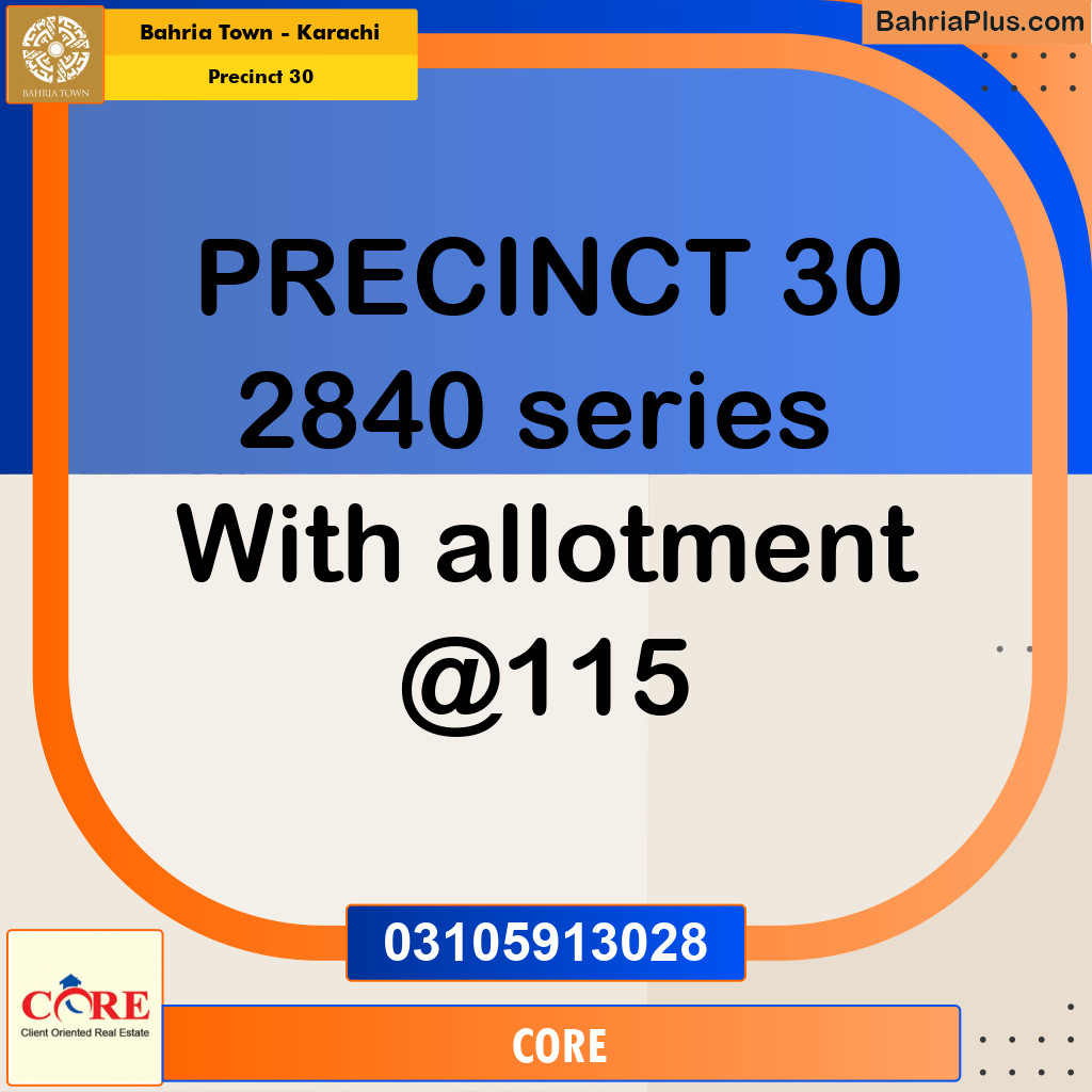 250 Sq. Yards Residential Plot for Sale in Precinct 30 -  Bahria Town, Karachi - (BP-164083)