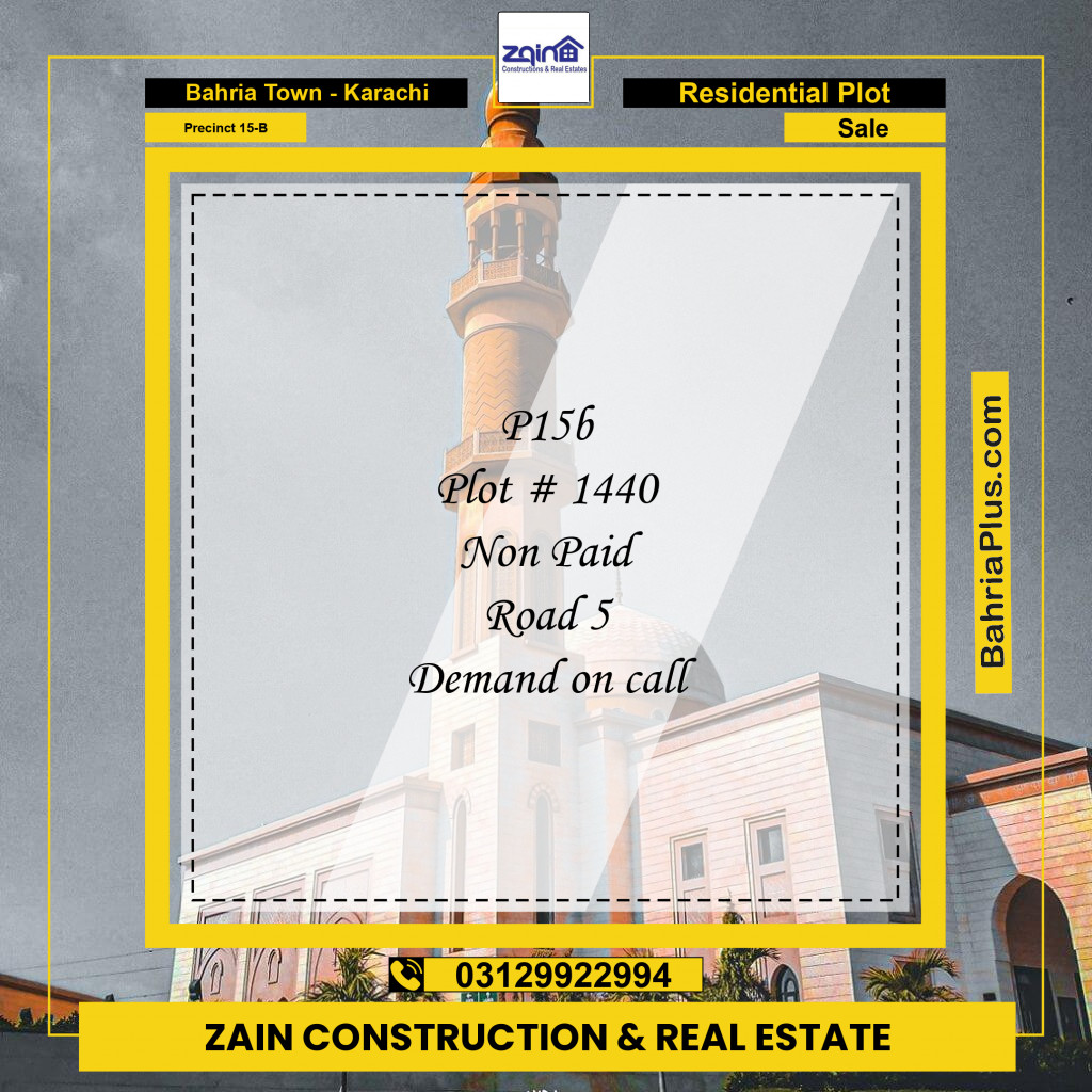 125 Sq. Yards Residential Plot for Sale in Precinct 15-B -  Bahria Town, Karachi - (BP-164150)