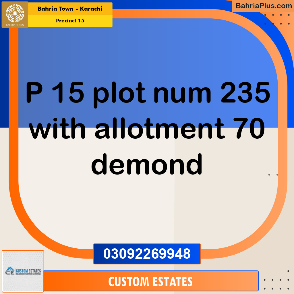 125 Sq. Yards Residential Plot for Sale in Precinct 15 -  Bahria Town, Karachi - (BP-164189)