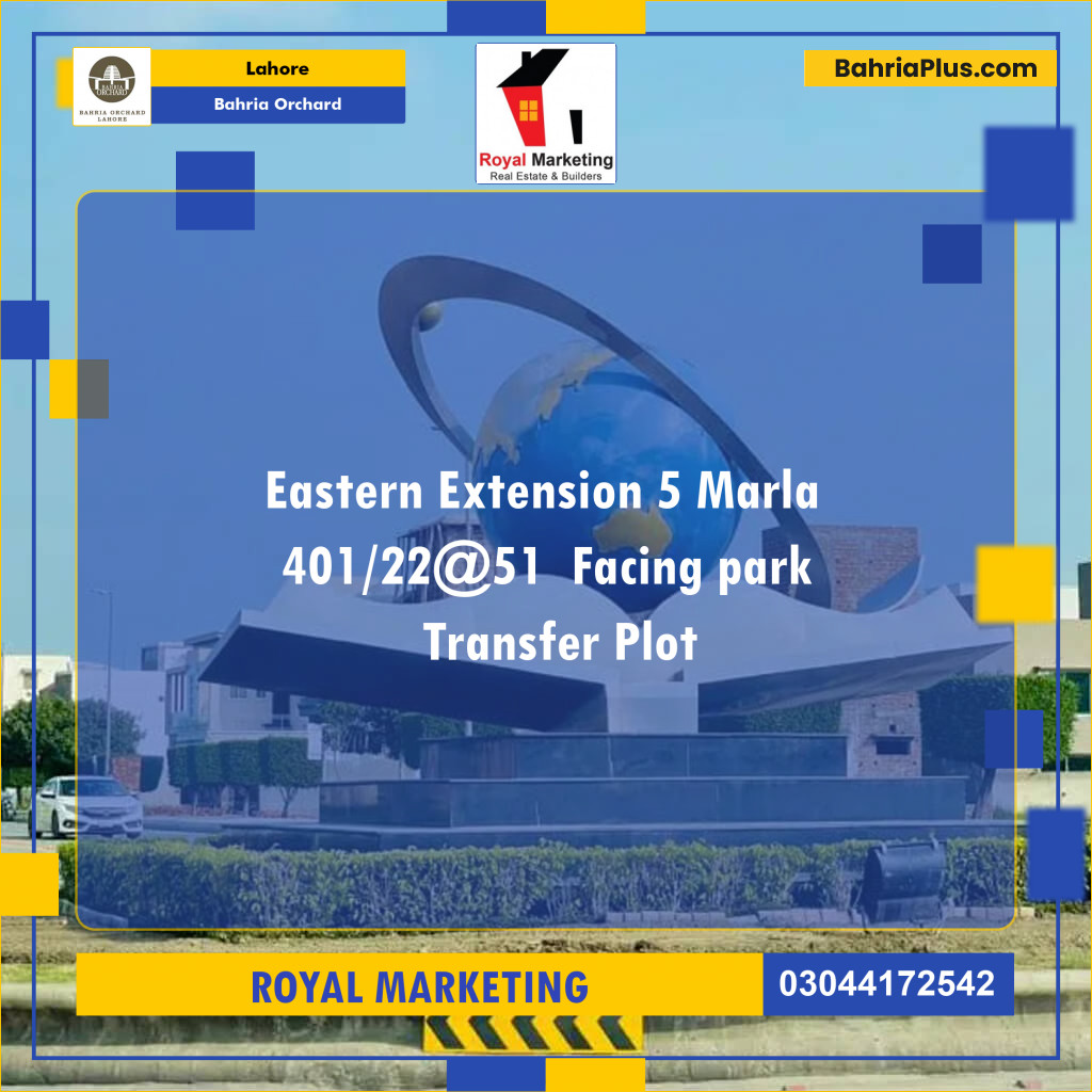 Residential Plot for Sale in Bahria Orchard, Lahore - (BP-164458)