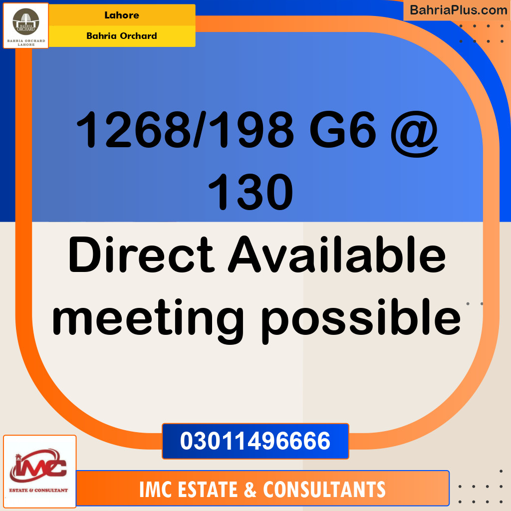 Residential Plot for Sale in Phase 4 - G6 Block -  Bahria Orchard, Lahore - (BP-164525)