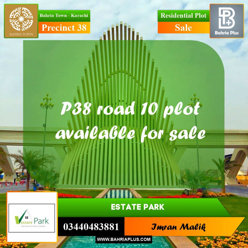 1000 Sq. Yards Residential Plot for Sale in Precinct 38 -  Bahria Town, Karachi - (BP-164570)