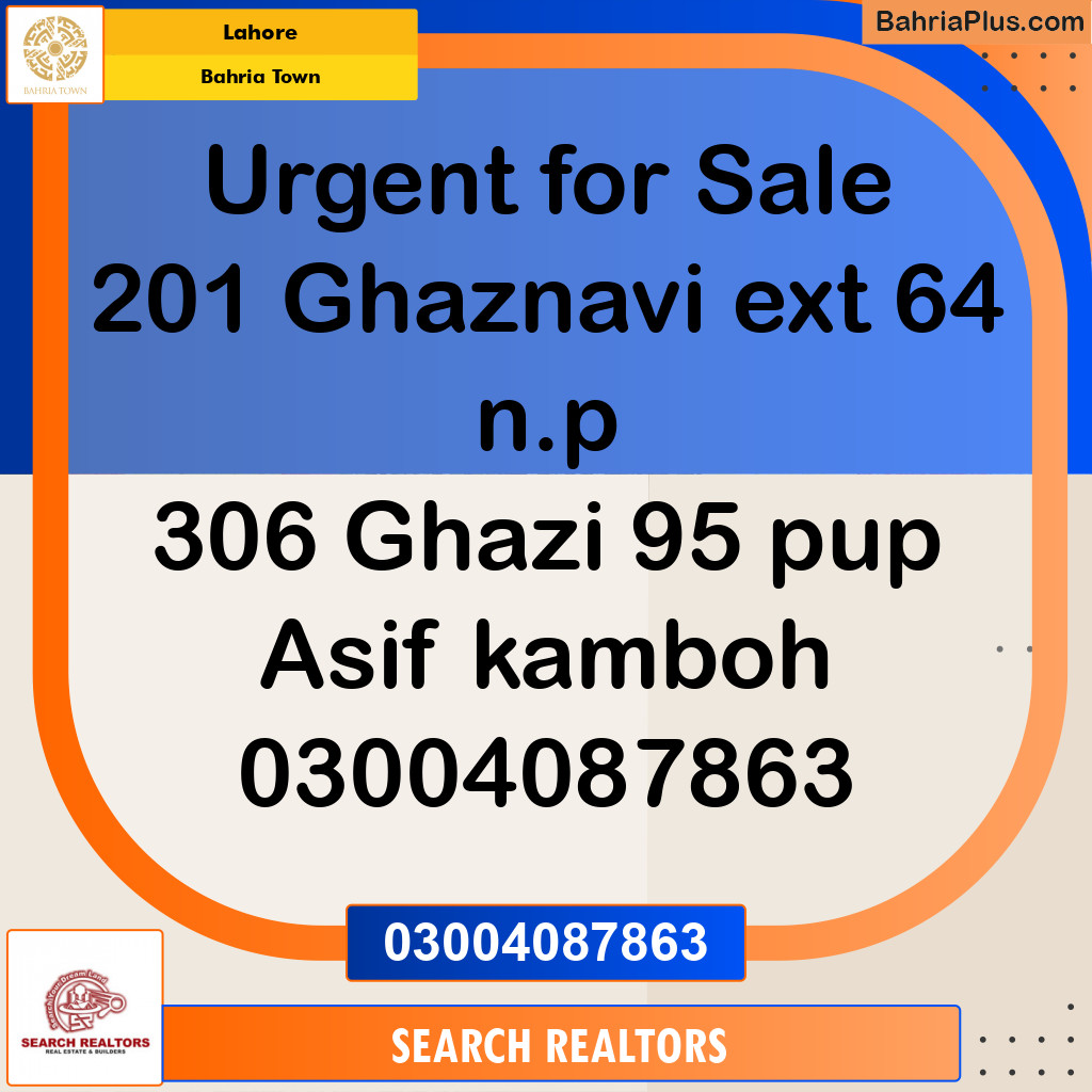 Residential Plot for Sale in Sector F - Ghaznavi Ext. Block -  Bahria Town, Lahore - (BP-164632)