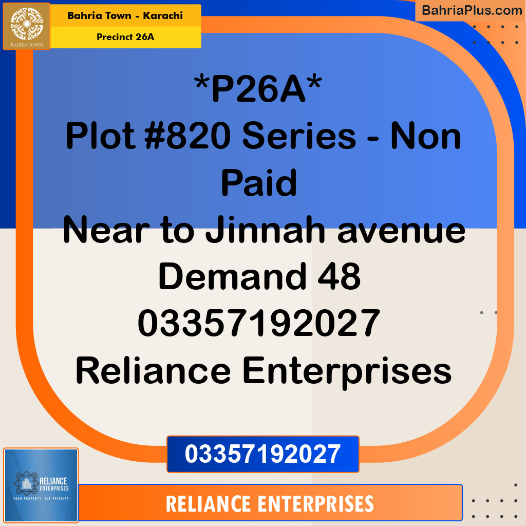 125 Sq. Yards Residential Plot for Sale in Precinct 26A -  Bahria Town, Karachi - (BP-164702)