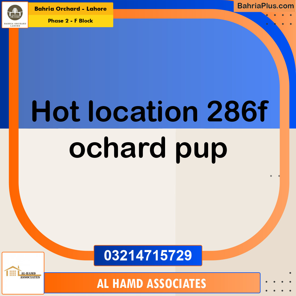 Residential Plot for Sale in Phase 2 - F Block -  Bahria Orchard, Lahore - (BP-164710)