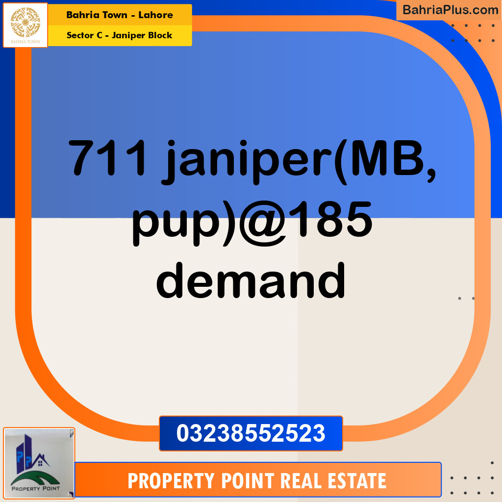 Residential Plot for Sale in Sector C - Janiper Block -  Bahria Town, Lahore - (BP-164756)