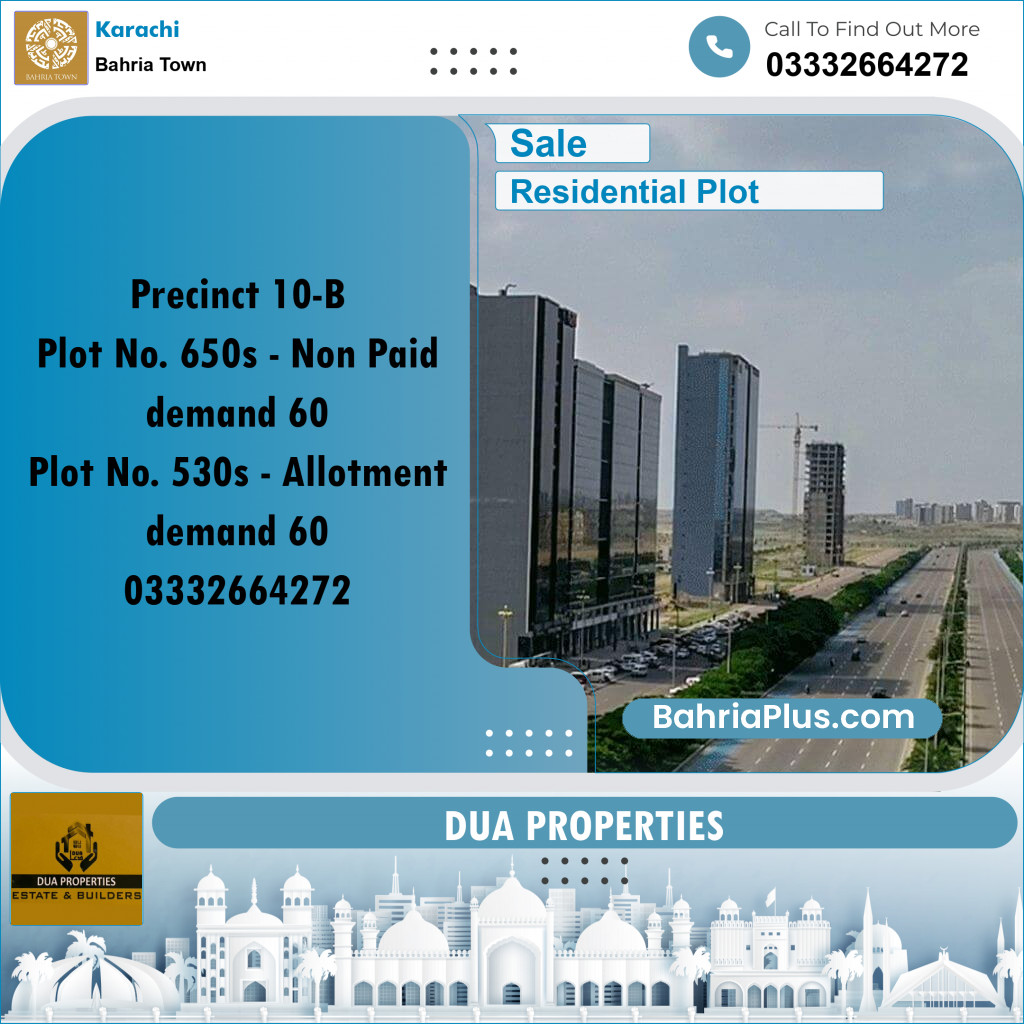 125 Sq. Yards Residential Plot for Sale in Precinct 10-B -  Bahria Town, Karachi - (BP-164765)