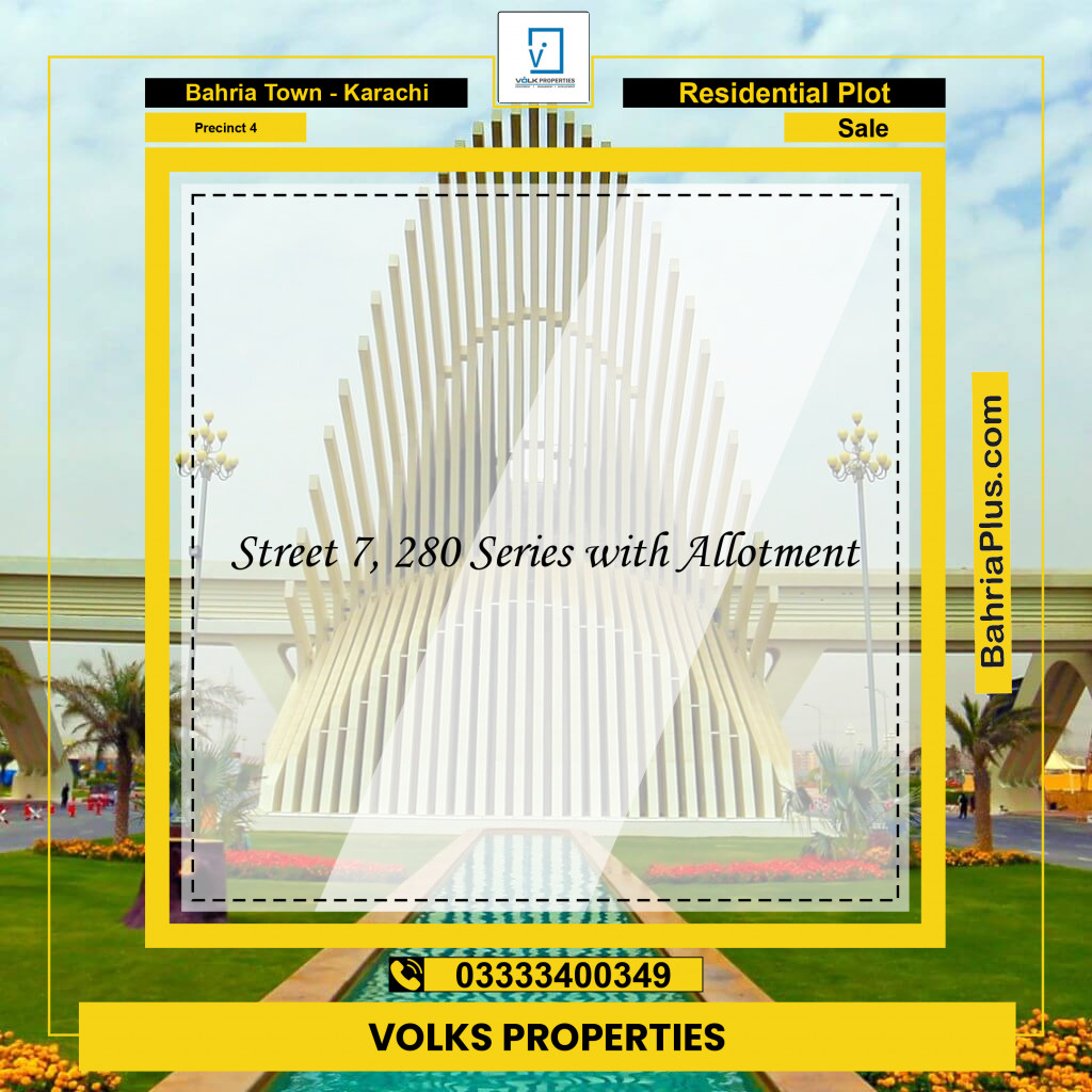 500 Sq. Yards Residential Plot for Sale in Precinct 4 -  Bahria Town, Karachi - (BP-164809)