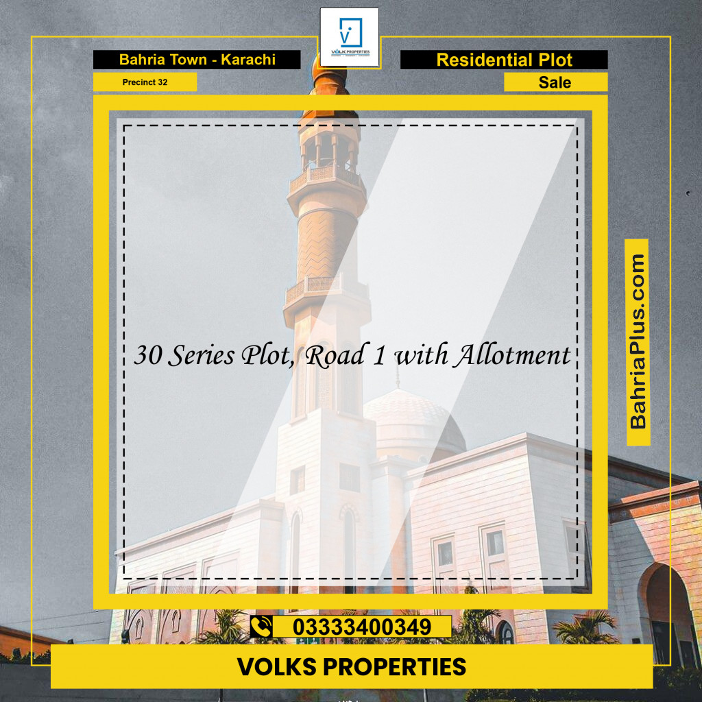 250 Sq. Yards Residential Plot for Sale in Precinct 32 -  Bahria Town, Karachi - (BP-164811)