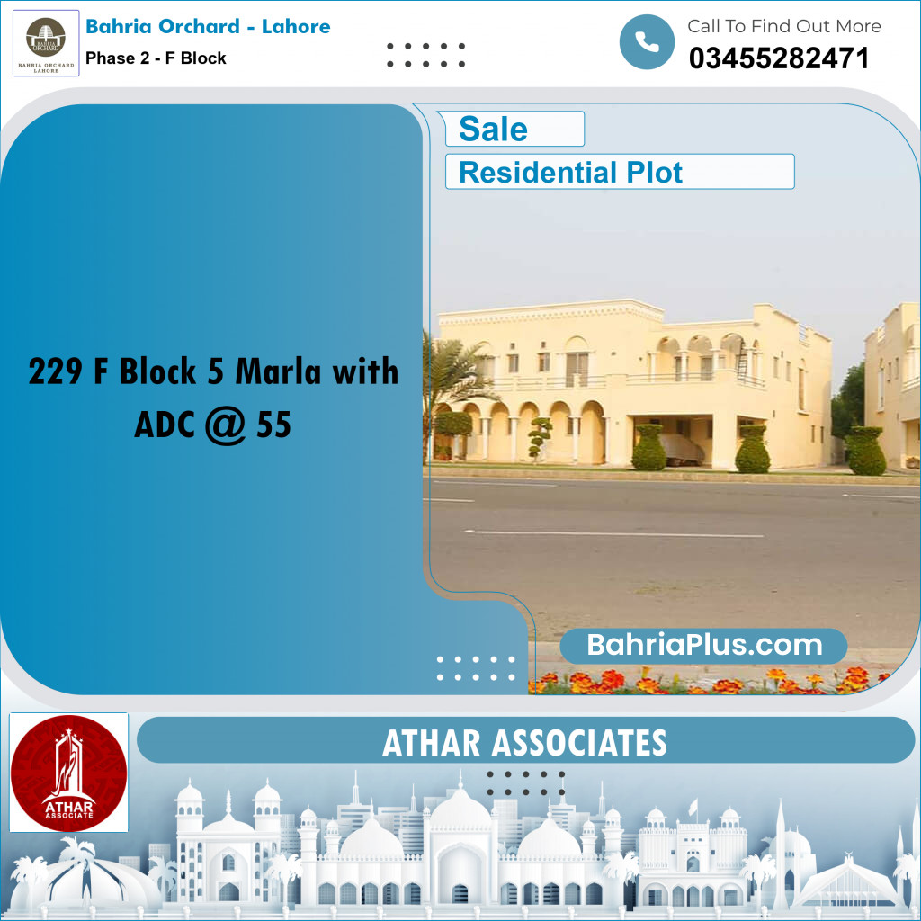 Residential Plot for Sale in Phase 2 - F Block -  Bahria Orchard, Lahore - (BP-165355)
