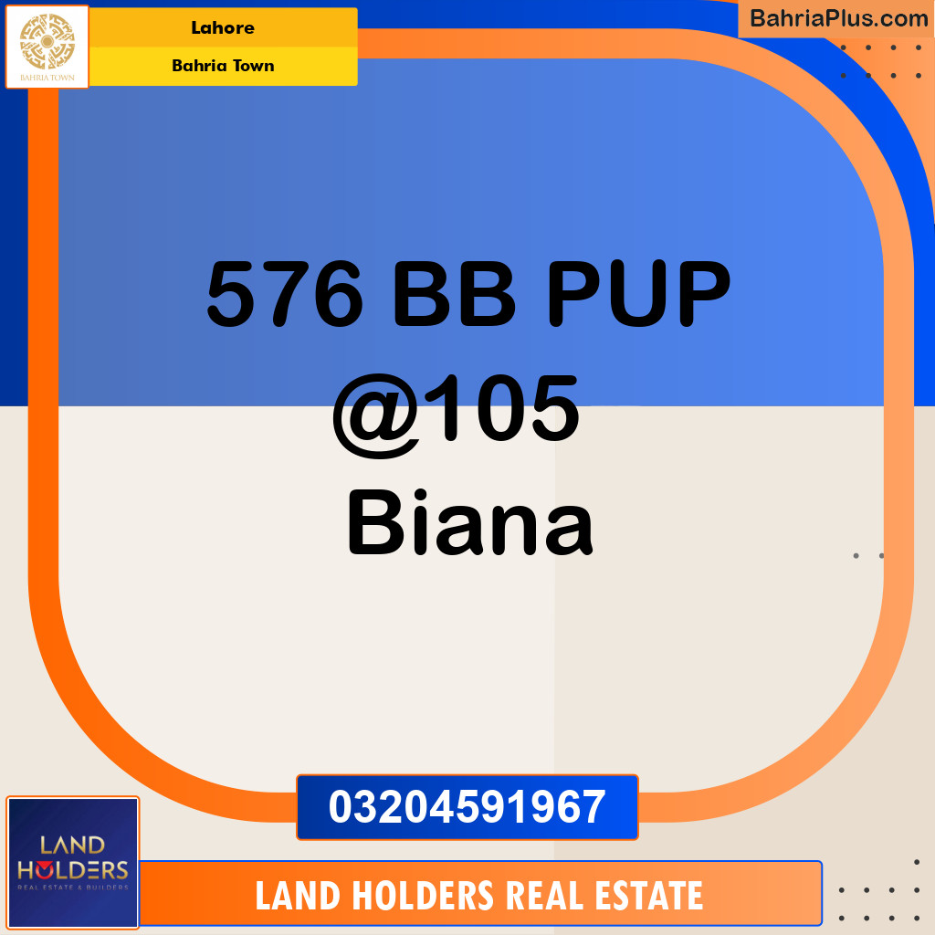 Residential Plot for Sale in Sector D - BB Block -  Bahria Town, Lahore - (BP-165507)