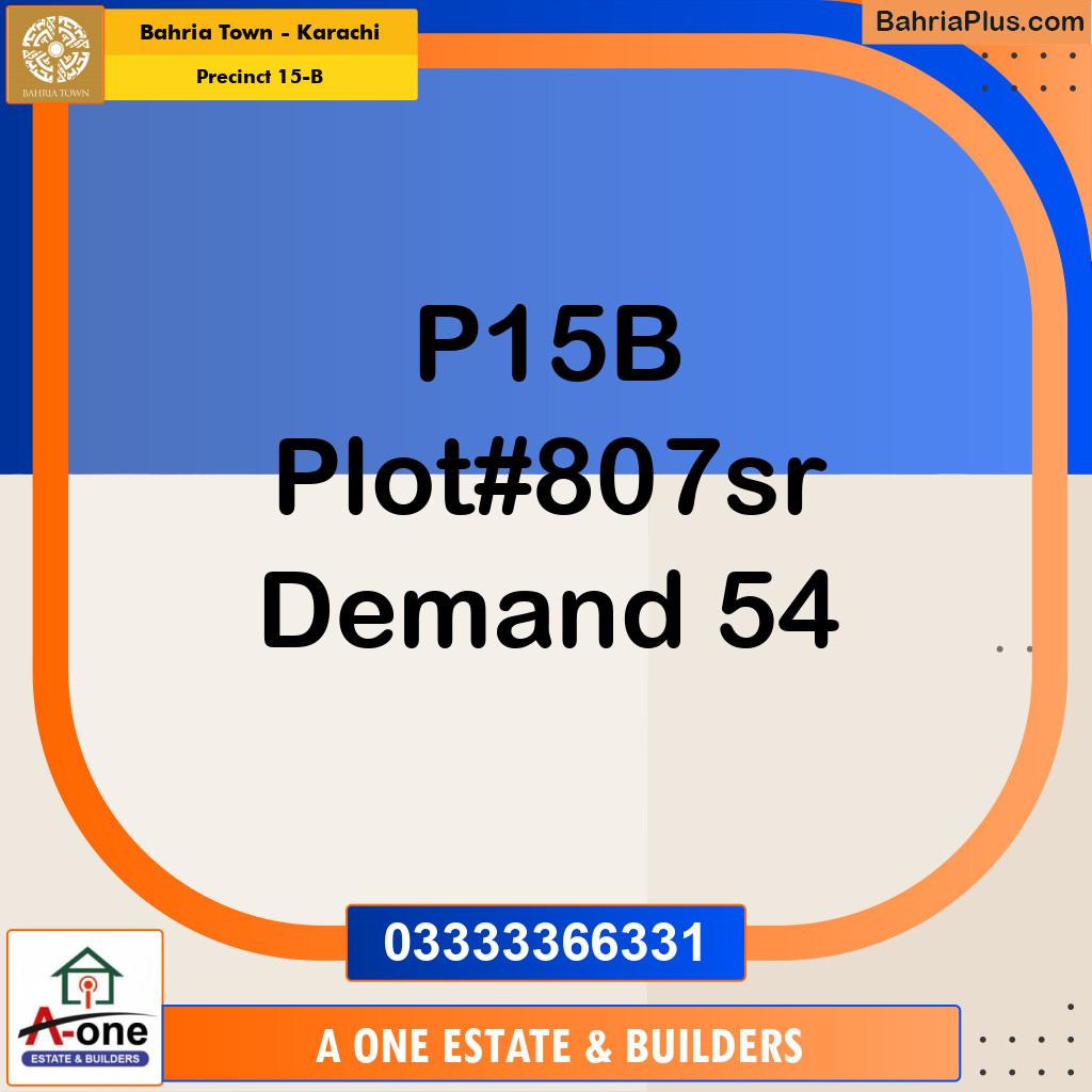 125 Sq. Yards Residential Plot for Sale in Precinct 15-B -  Bahria Town, Karachi - (BP-165550)