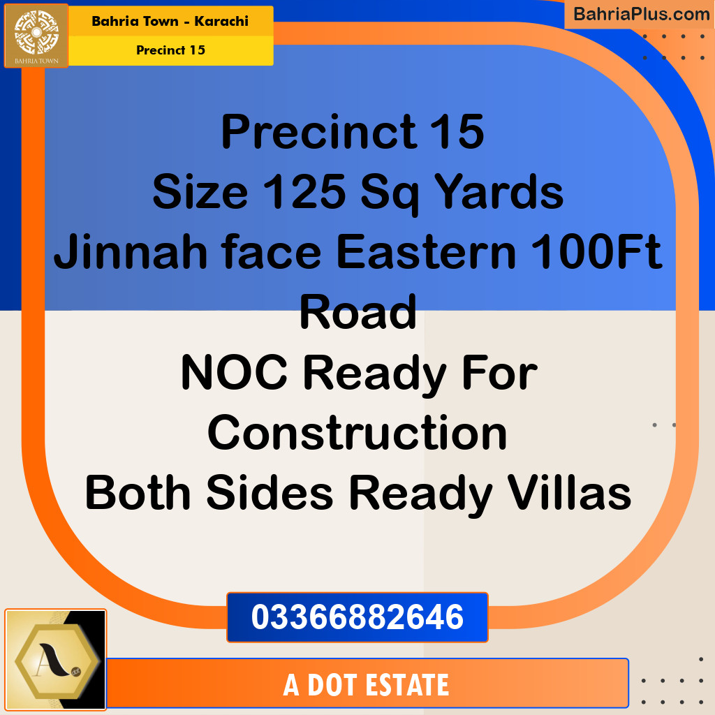 125 Sq. Yards Residential Plot for Sale in Precinct 15 -  Bahria Town, Karachi - (BP-165760)