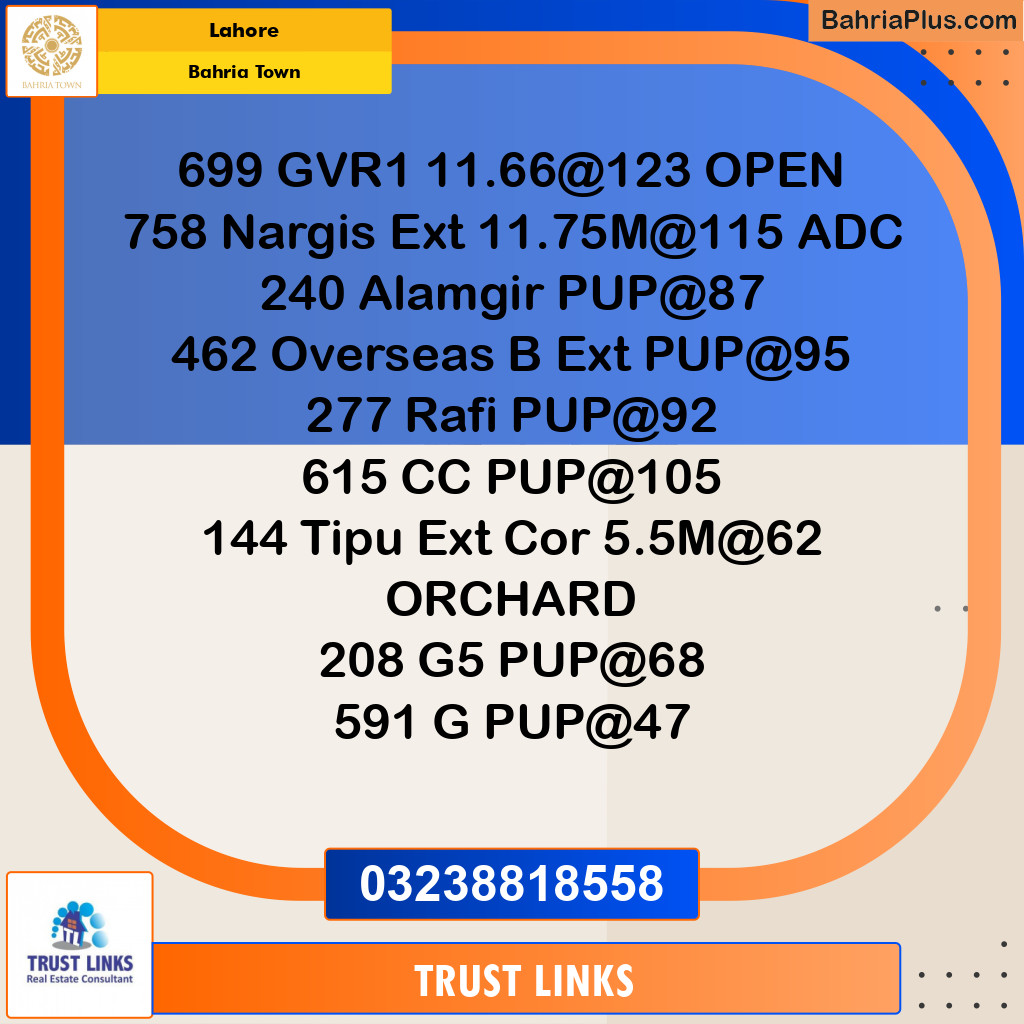 Residential Plot for Sale in Golf Phase 1 -  Bahria Town, Lahore - (BP-165892)