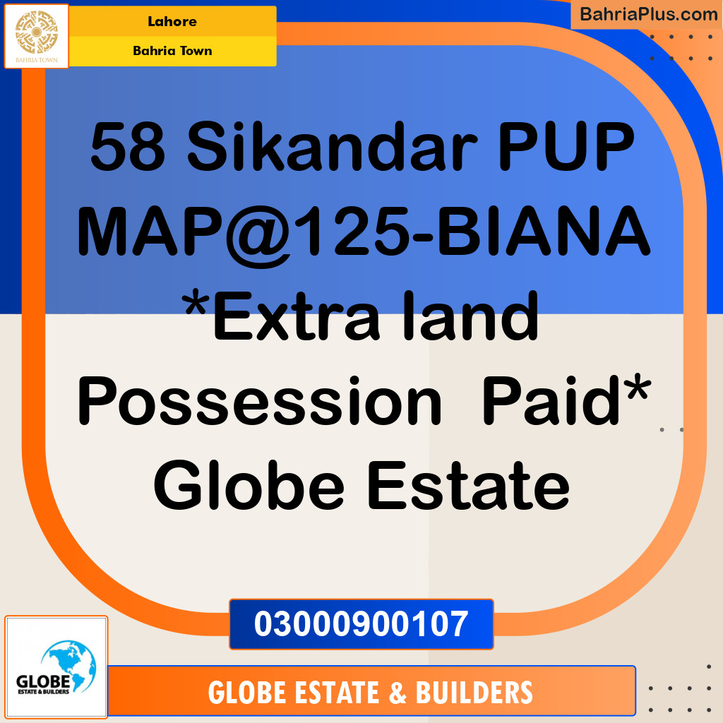 Residential Plot for Sale in Sector F - Sikander Block -  Bahria Town, Lahore - (BP-165990)