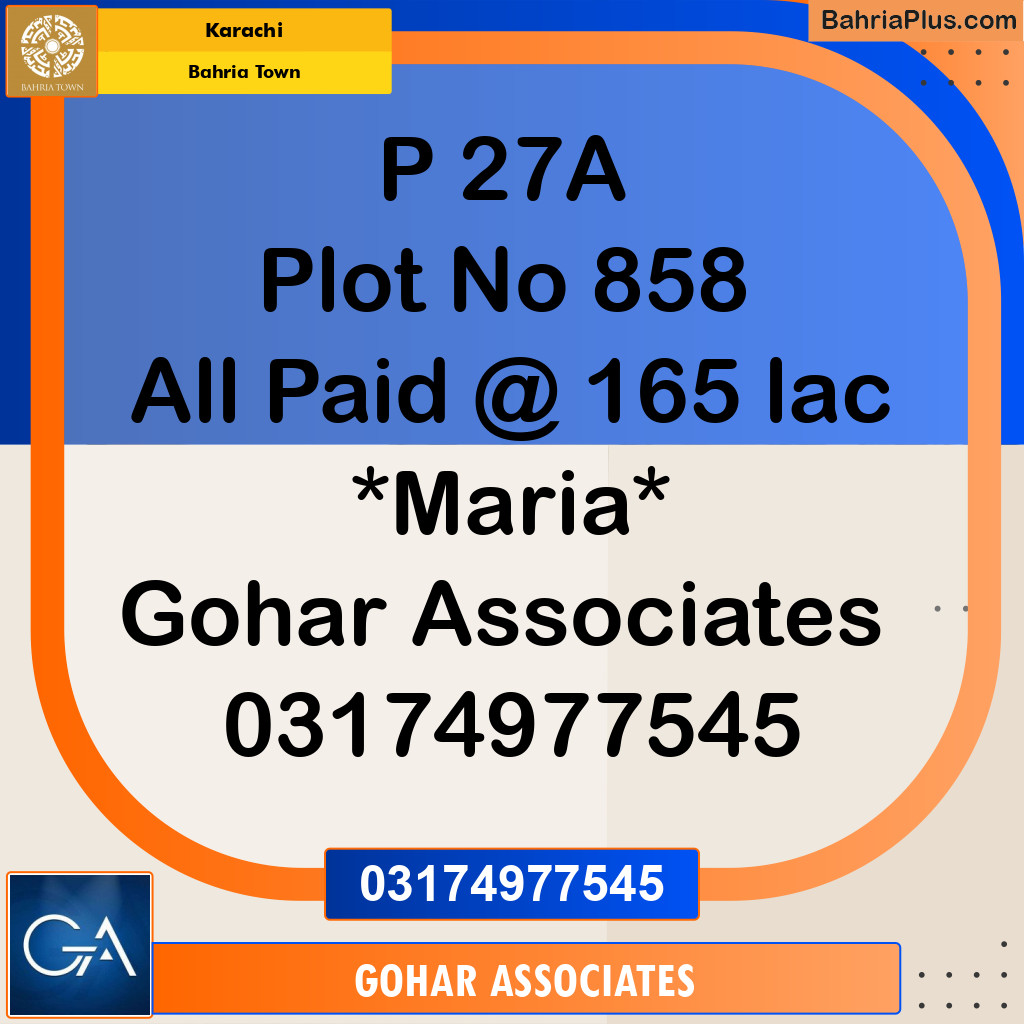 500 Sq. Yards Residential Plot for Sale in Precinct 27-A -  Bahria Town, Karachi - (BP-166296)