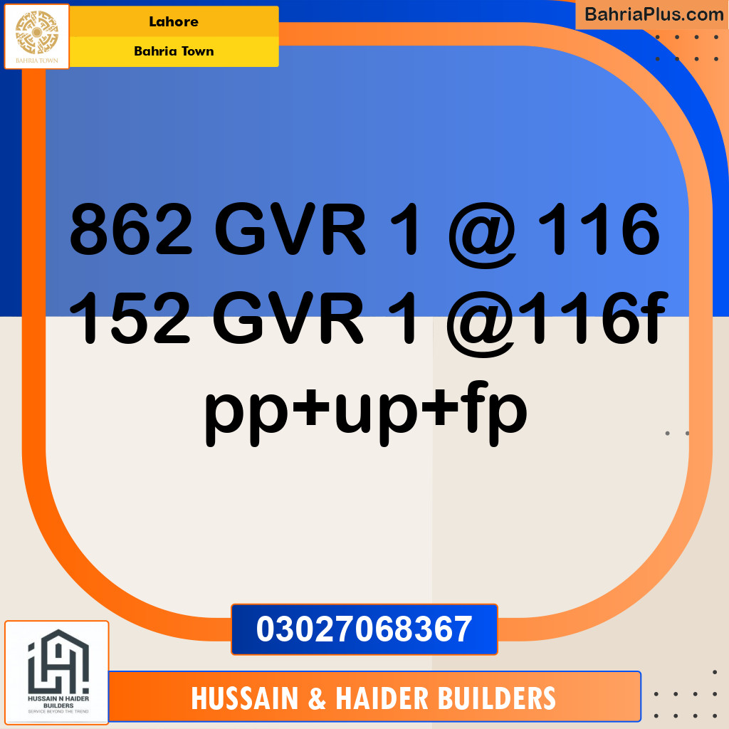 Residential Plot for Sale in Golf Phase 1 -  Bahria Town, Lahore - (BP-166332)
