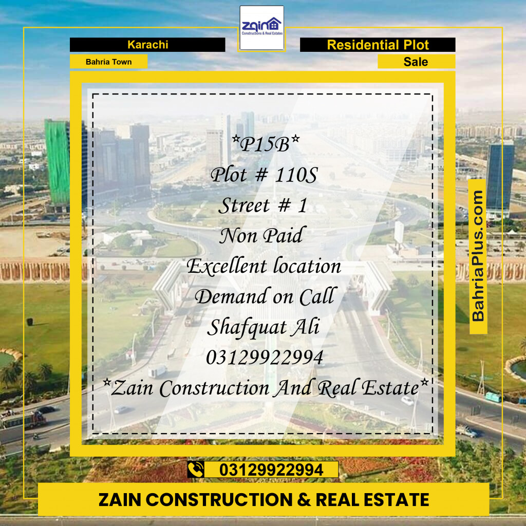 125 Sq. Yards Residential Plot for Sale in Precinct 15-B -  Bahria Town, Karachi - (BP-166452)