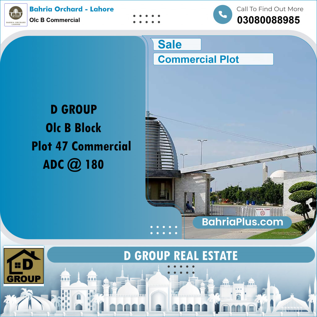 Commercial Plot for Sale in OLC B Commercial -  Bahria Orchard, Lahore - (BP-166703)