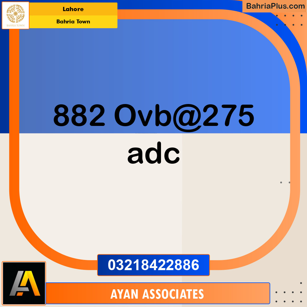 Residential Plot for Sale in Overseas B -  Bahria Town, Lahore - (BP-166871)