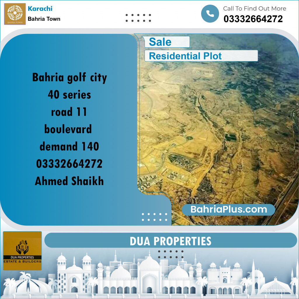 Residential Plot for Sale in Precinct 20 Golf -  Bahria Town, Karachi - (BP-167059)