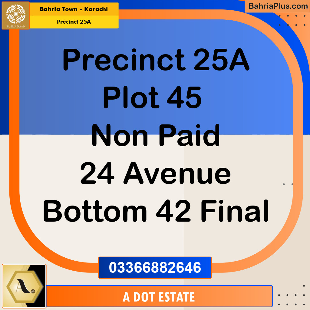125 Sq. Yards Residential Plot for Sale in Precinct 25A -  Bahria Town, Karachi - (BP-167074)