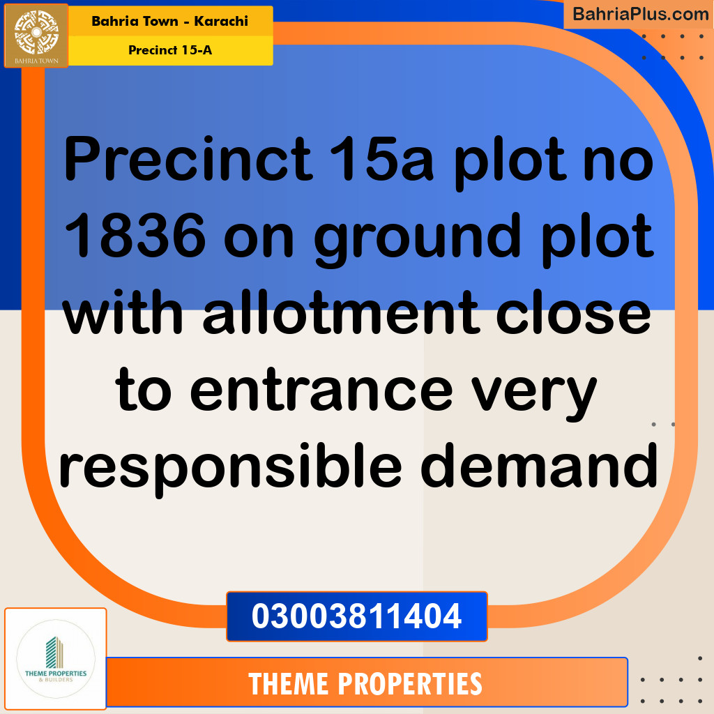 125 Sq. Yards Residential Plot for Sale in Precinct 15-A -  Bahria Town, Karachi - (BP-167186)