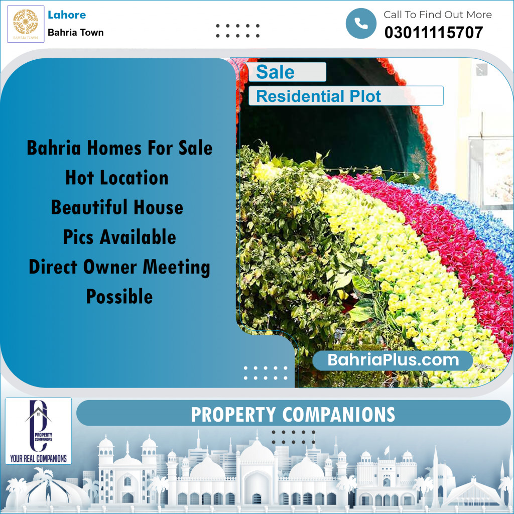 Residential Plot for Sale in Bahria Town, Lahore - (BP-167250)