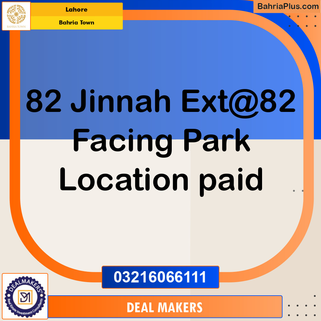 Residential Plot for Sale in Sector E - Jinnah Ext. Block -  Bahria Town, Lahore - (BP-167472)