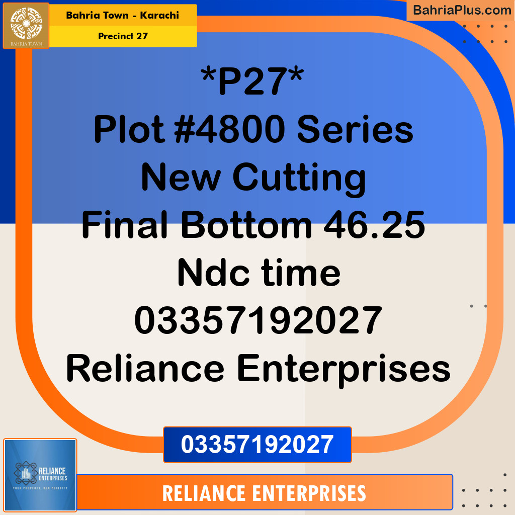 Residential Plot for Sale in Precinct 27 -  Bahria Town, Karachi - (BP-167719)