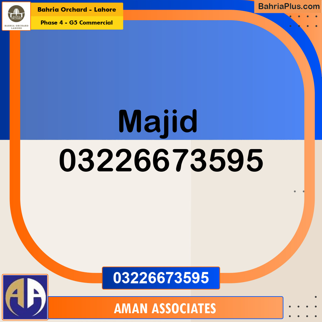 Commercial Plot for Sale in Phase 4 - G5 Commercial -  Bahria Orchard, Lahore - (BP-167742)