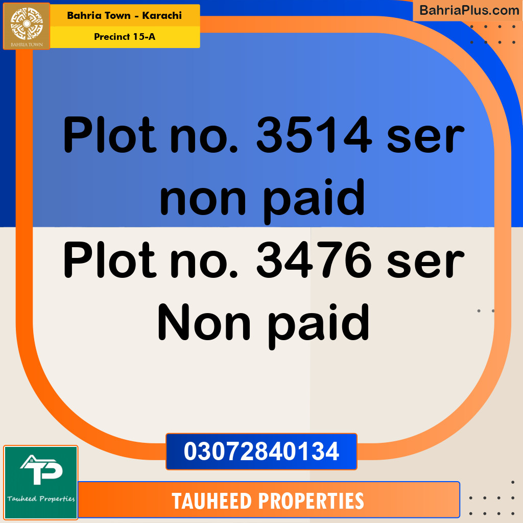 125 Sq. Yards Residential Plot for Sale in Precinct 15-A -  Bahria Town, Karachi - (BP-167756)