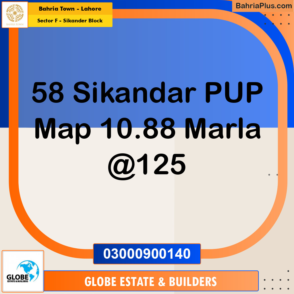 Residential Plot for Sale in Sector F - Sikander Block -  Bahria Town, Lahore - (BP-167892)