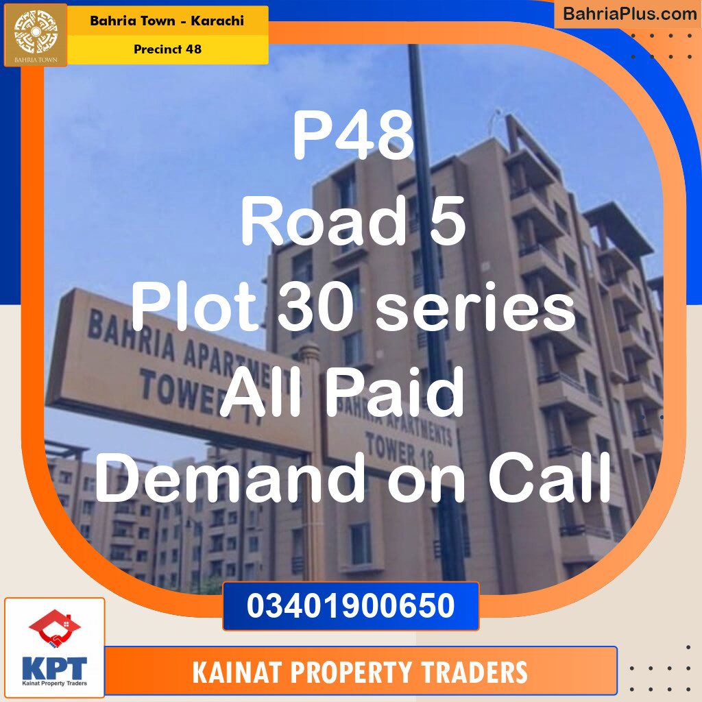 Residential Plot for Sale in Precinct 48 -  Bahria Town, Karachi - (BP-167945)