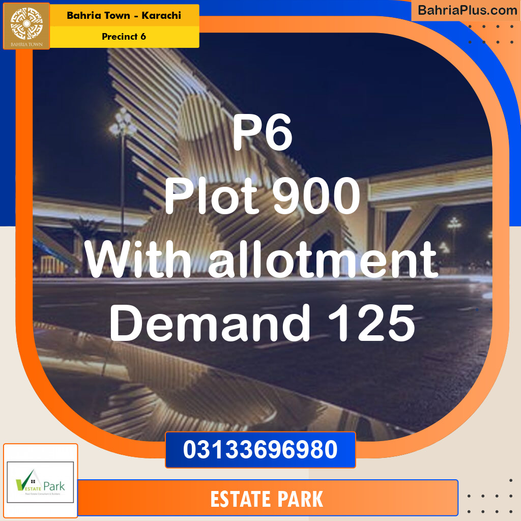 250 Sq. Yards Residential Plot for Sale in Precinct 6 -  Bahria Town, Karachi - (BP-168283)