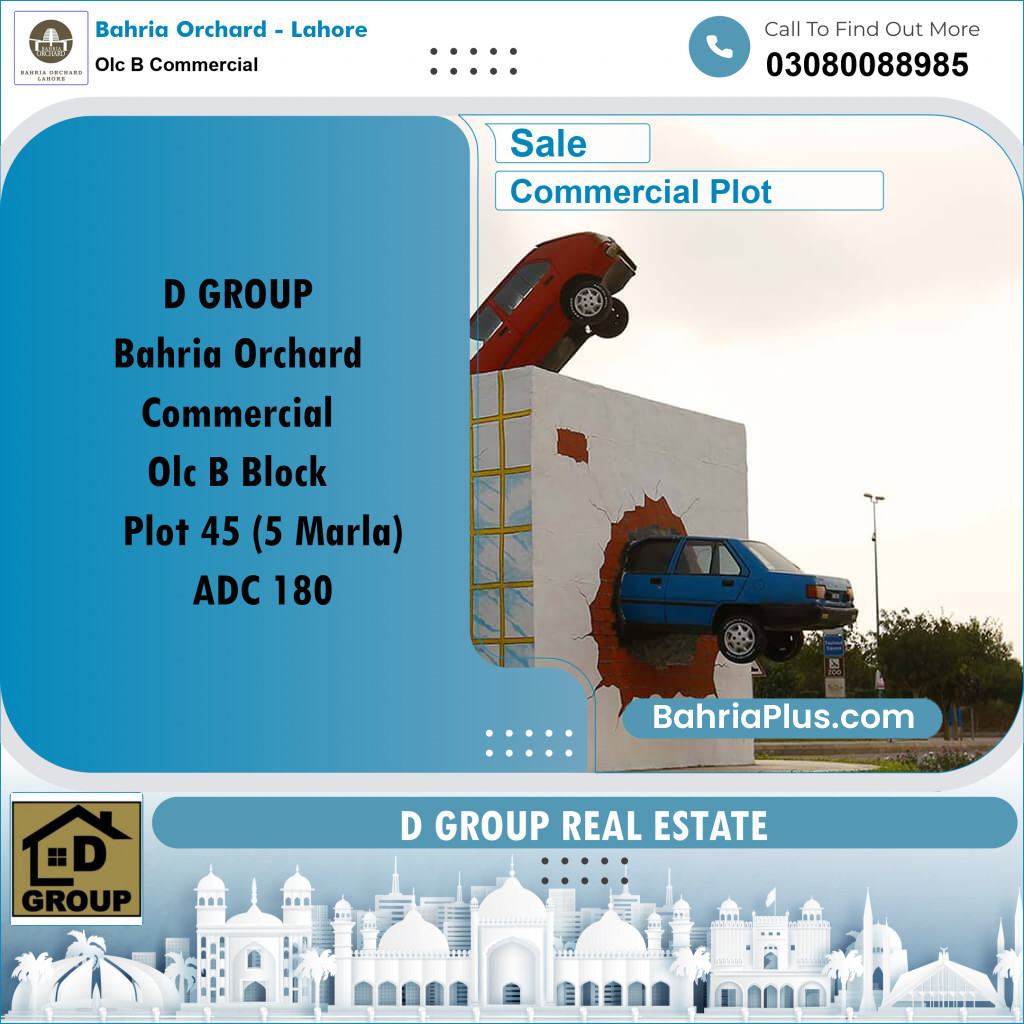 Commercial Plot for Sale in OLC B Commercial -  Bahria Orchard, Lahore - (BP-168348)