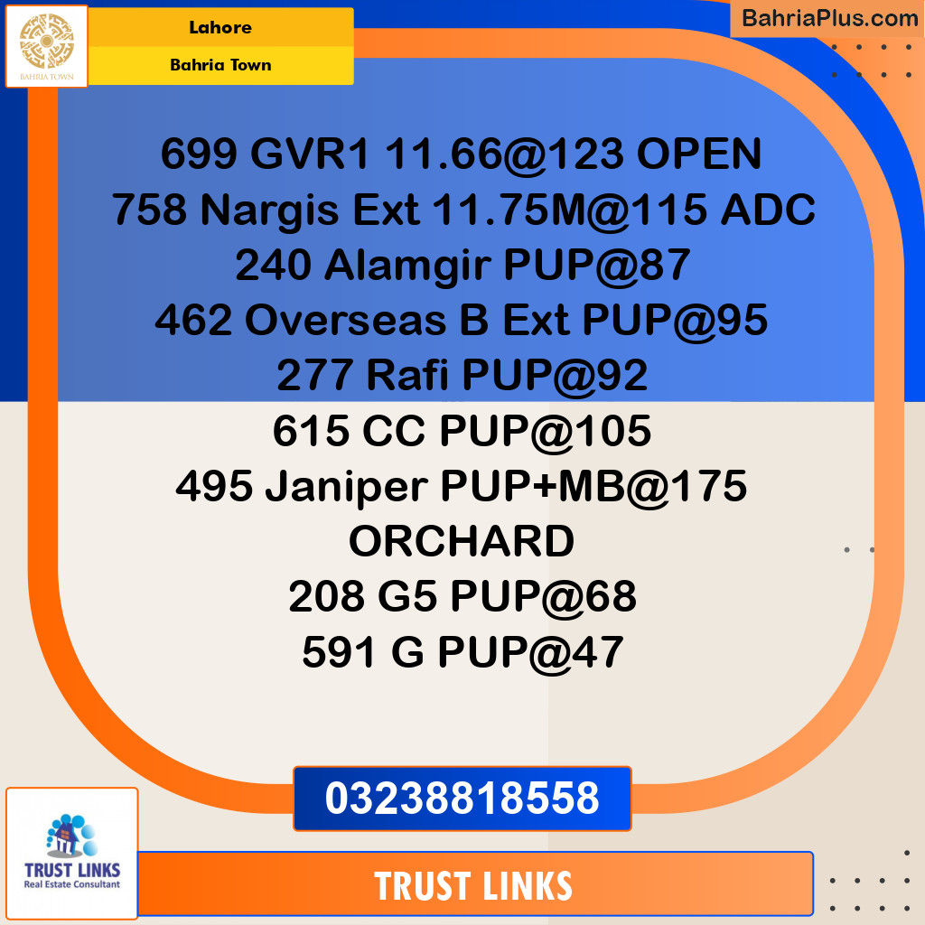 Residential Plot for Sale in Golf Phase 1 -  Bahria Town, Lahore - (BP-168515)