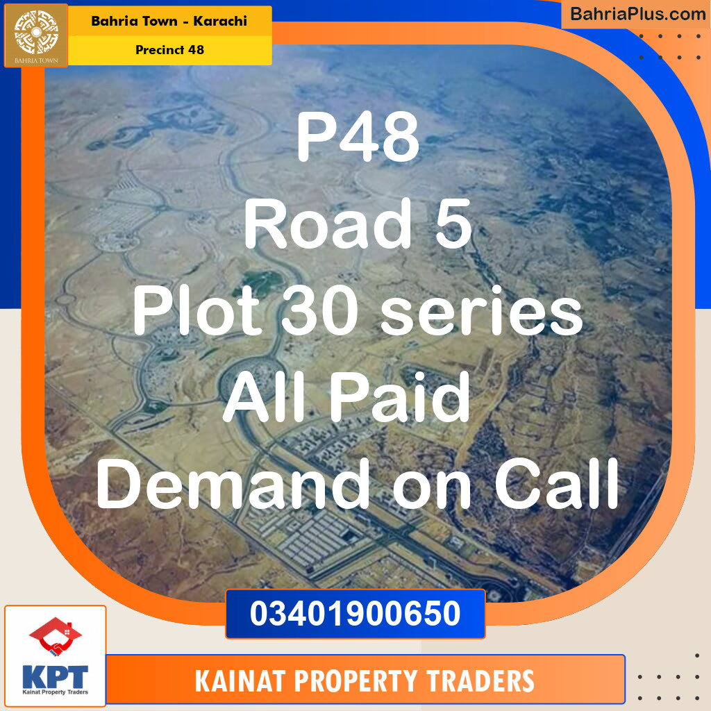 Residential Plot for Sale in Precinct 48 -  Bahria Town, Karachi - (BP-168594)